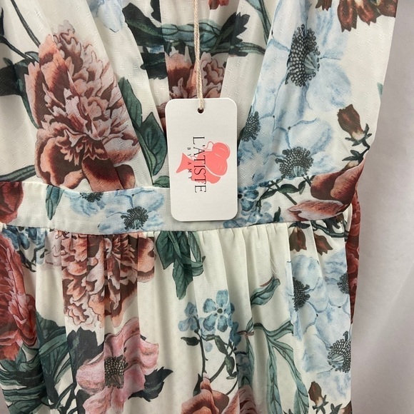 L’atiste By Amy Multi Color Floral M NWT Dress - Picture 7 of 9